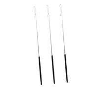 VICASKY 3 pezzi Aste di Controllo per Burattini da Mano Nero Bastoncini Leggeri per Movimento Preciso e Realistico di Marionette Accessori Compatti per Spettacoli e Educazione Creativa