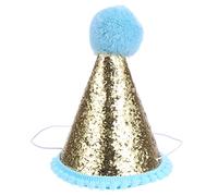 VICASKY 3 Pezzi Baby bucket Cappelli Per Ragazzi E Ragazze Accessori Fotografici Per Il Compleanno Un Cappello Di Compleanno Lucido Paillette Nastro Elastico Scatola