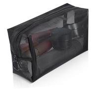 VICASKY 3 pezzi borsa cosmetica in tessuto a rete fine trasparente organizer per trucco, articoli da toeletta, elettronica, custodia leggera e traspirante, per viaggiare
