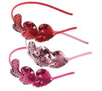 VICASKY 3 Pezzi Cerchietti Capelli Donna Cuore Fasce Leggere Valentine Festa Ragazze Accessori Eleganti