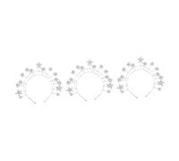 VICASKY 3 Pezzi Cerchietto Sposa con Stelle Brillanti in Accessorio e Confortevole per Matrimoni e Feste Speciali Design e Liscio per e Ragazze
