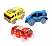 VICASKY 3 Pezzi Corsa con LED Flashing Auto per Educativo per Sicurezza Design Resistente e Duraturo per Casa e Intrattenimento Dei
