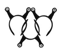 VICASKY 3 pezzi Fascia Antenna Lumaca Nera Cerchietto Leggero e Confortevole per Feste Cosplay e Masquerade Accessori Capelli Divertenti per Oggettistica Bomboniere