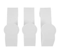 VICASKY 3 Pezzi Gancio per Bagno Potty Hook Z a Forma, Plastica Bianca | Montaggio senza Fori, Si Appende al Wc o Porta, per Ombrelli e Accappatoi Stile Casuale