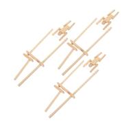 VICASKY 3 Pezzi Giocattoli in legno figura Bambola che fa i primi passi action figure giocattoli per mini personaggi d'azione figure verniciabili Di legno