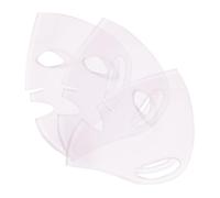 VICASKY 3 Pezzi Maschera Viso Riutilizzabile in Silicone Lavabile Design Unico, Copertura Idratante e Pieghevole per Accessori Skincare Pratici