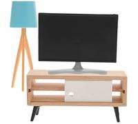 VICASKY 3 Pezzi Miniatura Casa Doll Accessori Set Mini TV Armadio E Lampada Blu Decorazione Realistica Per Camera Da Letto E Soggiorno Nella Casa Doll House Decor