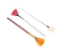 VICASKY 3 Pezzi Pennello Evidenziatore Strumento Per Il Trucco Accessori Cosmetici Pennello a Ventaglio Pennello a Forma Di Ventaglio Kit Del Make up Forniture Cosmetiche Tubo Di Alluminio