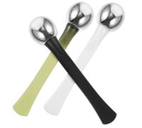 VICASKY 3 pezzi per Massaggio Occhi in Cucchiaio per Crema e Applicatore Cosmetico Strumento per Assorbimento e Affaticamento Design Compatto e Portatile per Personale e Salone