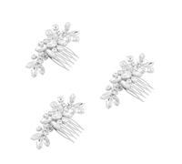 VICASKY 3 Pezzi Pettine Sposa Handmade Accessorio per e Cerimonia Adatto Tutti gli Stili Acconciatura Design Creativo per Atmosfera Romantica Nozze