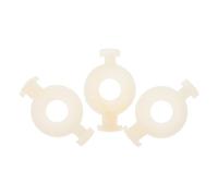 VICASKY 3 pezzi piccolo pistone supporto cuscino in feltro tromba, tappi per valvole a tromba, accessorio per molle a tromba, serpente a tromba, strumento a pipa, anello a corno, bianco in plastica