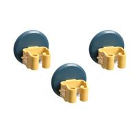 VICASKY 3 Pezzi Porta Scope da Muro in Abs Supporto Antiscivolo e Resistente alle Intemperie, per Organizzare Scopa e Paletta in Bagno o Balcone, Installazione senza Fori