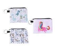 VICASKY 3 Pezzi Portamonete Impermeabile Porta Cosmetici Da Toeletta Piccola Borsa Per Il Trucco Con Scomparti Con Cerniera Per Donne Signore Solido Portaoggetti Per Articoli Da Toeletta