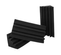 VICASKY 3 piastre fonoassorbenti, diffusore sonoro triangolare, fonoassorbente, diffusore acustico diabolico, ad angolo, cuscino isolante, pannello sonoro, spugna, colore nero