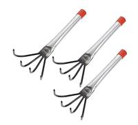 VICASKY 3 rastrelli da giardino leggeri per lavori di giardinaggio, spiaggia e lavorazione del suolo, con comoda impugnatura in acciaio