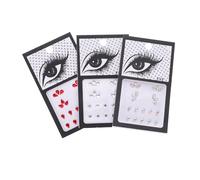 VICASKY 3 set Adesivi Autoadesivi per Occhi con Pietre Decorative per Make-up Facciale Cristalli Brillanti Riutilizzabili per Feste Matrimonio e Festival Facili da Applicare e Sicuri