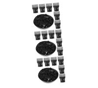 VICASKY 3 set di bocchetta d'aria a forma di pettine, per asciugacapelli, spazzola per asciugacapelli, diffusore universale per capelli, in nylon, colore nero