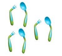 VICASKY 3 Set Di Utensili Per L'alimentazione Del Cucchiai Forchette E Stoviglie Non in Silicone Per Bambini E Bambine.
