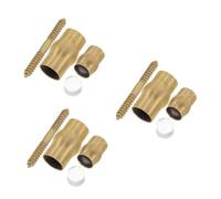 VICASKY 3 Set Ricambio Raccordo Bastone Passeggio in Rame Antiscivolo per Anziani Accessorio Robusto per Stampelle con Ferrule in Ottone Prolungamento Duraturo per Bastoni Camminata