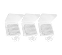 VICASKY 3 Set Set Supporti Refrattari per Ceramica, 3 Tappetini 180 Chiodi | Struttura Porosa, Plastico Bianco, per Tazze da Tè, Campioni, Atelier e Forni Elettrici