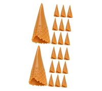 VICASKY 30 coni di simulazione per il fai da te in modo da fare, come se si giocasse, cabochon di ghiaccio 3D, graziosa decorazione per cellulare, in PVC, marrone chiaro