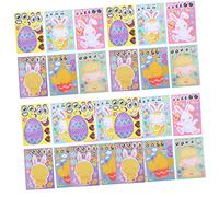 VICASKY 30 fogli puzzle adesivi di Natale puzzle puzzle Natale adesivi da parete tag adesivi cartoni animati adesivi fogli di rame adesivi