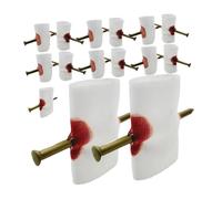 VICASKY 30 Pezzi Giocattolo Divertente per Feste Unghie Attraverso Dito, Accessori Realistici per Unghie, Trucco Professionale per Spettacoli e Celebrazioni, Adatto a Tutte Le età