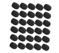 VICASKY 30 Pezzi Microfono Paravento Mini Microfono Cuffie Microfono Copertura Antivento Per Microfono Riduzione del Rumore Copertura Parabrezza Per Microfono Schiuma Microfono