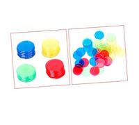 VICASKY 30pcs Bingo Accessori Il Rosso Trasparente Colori Sono Rosso Della Stella Rossa Rosso Ritaglio Colorato Bingo Chip Discale Accessori Poker Accessori Per Il Conteggio Chip Per Matematica