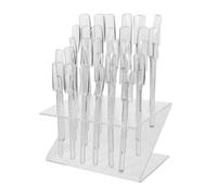 VICASKY 32 Espositore per nail art roba per unghie tamponi per unghie sfusi bastoncini per campioni di unghie astuccio organizer porta smalto plastica Transparent