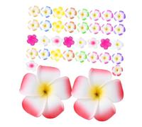 VICASKY 36 pezzi Clip Donna con Fiori Plumeria Hawaiani Colorati Leggeri e Realistici per Eventi Matrimoni e Celebrazioni all Aperto