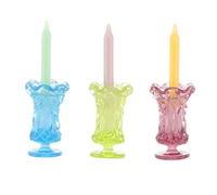 VICASKY 3pcs Miniatura Scene Vita Decorazione Mini Portacandele In Resina Resistente Per Case Donne Colori Casuale Artigianato Per Creativi Accessori Casa