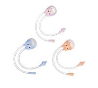 VICASKY 3pezzi Aspiratore Nasale Per Silicone Per Mucus Rimovibile e Facile Usare Colori Per Owl