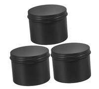 VICASKY 3pezzi Contenitori Per Sapone in Alluminio Astuccio Per Sapone Scatole Portaoggetti Piccoli Contenitori Scatole Rotonde Per Domestico Comode Per Trucchi e Shampoo