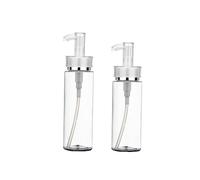 VICASKY 3pezzi Flacone Pompa Vuoto in Plastica Dispenser Portatile Ricaricabile per Lozione e Cosmetici Contenitore da Viaggio Compatto Perdite