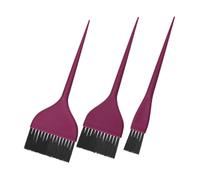 VICASKY 3pezzi Pennelli Larghi Per Tinture Capelli Applicatore Preciso Setole Rigide Uniforme Riutilizzabili Lavabili Viola Strumenti Colorazione Pettine Tintura