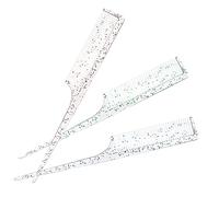 VICASKY 3pezzi Pettine Coda Per Riga Capelli Pettine Punta Per Separazione Per Parrucchieri e Uso Domestico Materiale Robusto e Durevole Lavabile e Riutilizzabile