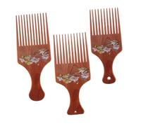 VICASKY 3pezzi Pettine Per Capelli Pettine Per Denti Per Styling Per Styling Dei Capelli Multifunzione Corpo Solido e Rigido Impugnatura Integrata Ergonomica Piccolo e Compatto