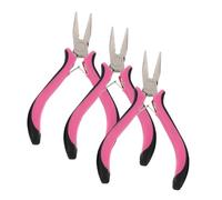 VICASKY 3pezzi Pinze Per Extension Capelli Da Strumento Professionale Per Rimozione Micro-anelli Accessori Per Fusione in Metallo e Micro-link Impugnatura Ergonomica in Lega