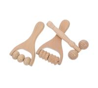 VICASKY 3pezzi Rullo Per Massaggio Facciale in Legno Strumenti Per Massaggio Terapeutico Rulli Per Viso Per Donne Rulli Per Cura Della Strumento Per Facciale Portatile Per Collo e Viso