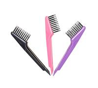 VICASKY 3pezzi Spazzole per Pulizia dei Pettini da Rastrelli per Rimuovere Capelli e Residui Disponibili in Rosa e Nero Strumenti Ergonomici per Pulizia delle Spazzole per Capelli