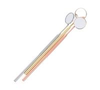 VICASKY 3pezzi Specchietto in Acciaio Inossidabile Manico Lungo Specchio Portatile Per Extension Ciglia e Ispezione Denti Design Umanizzato e Comodo Da Impugnare