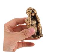VICASKY 3pezzi Statuetta Scimmia in Resina Piccole Statuette Animali Per Decorare Casa Realistici Artistico Per Soggiorno o Scrivania