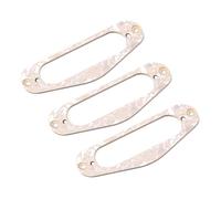 VICASKY 3pezzi Supporto Per Pickup Di Chitarra Anello Di Montaggio Per Pickup Single Coil Flat Humbucker Compatibile Con Chitarre Elettriche Tl Style Colore Beige Accessorio Per Musicisti