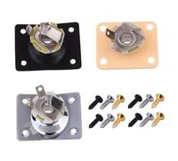 VICASKY 3sets Adattatore Di Jack Per Basso in Metallo Di Collegamento Per Basso Presa Per Chitarra Raccordo Per Chitarra Accessorio Per Strumento