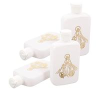 VICASKY 4 bottiglie per latte d'acqua santa, mini grande contenitore di raccolta idratato, per acqua santa, per feste di matrimonio, in plastica