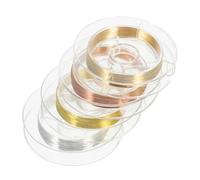 VICASKY 4 di filo di rame per nail art fai da te, decorazione nail art, delicato sulla pelle, facile da usare