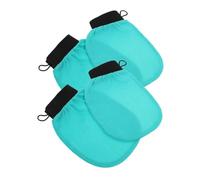 VICASKY 4 guanti esfolianti lavabili crema idratante spazzola per la pulizia delle mani per la pelle esfoliante viso setola detergente idratante Rayon Green