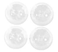 VICASKY 4 palline da massaggio per yoga, piccole palline da pilates, terapia, per adulti, mani per adulti, palline decorative in vetro, sfere di cristallo, sfere trasparenti in vetro trasparente