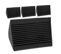 VICASKY 4 pannelli fonoassorbenti per pareti, pannelli acustici in spugna, assorbenti acustici, colore nero, pannelli acustici